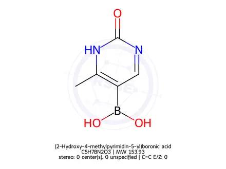 Chemical structure of (2-Hydroxy-4-methylpyrimidin-5-yl)boronic acid