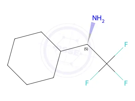 Chemical structure of (S)-1-Cyclohexyl-2,2,2-trifluoroethylamine