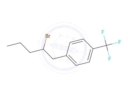 Chemical structure of 1-(2-Bromopentyl)-4-(trifluoromethyl)benzene