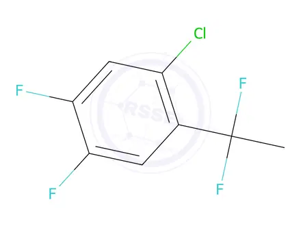 Chemical structure of 1-Chloro-2-(1,1-difluoroethyl)-4,5-difluorobenzene