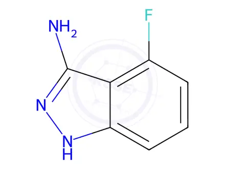 Chemical structure of 4-Fluoro-1H-indazol-3-amine