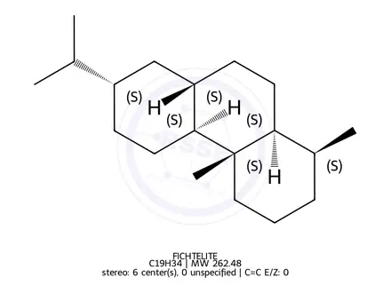 Chemical structure of FICHTELITE