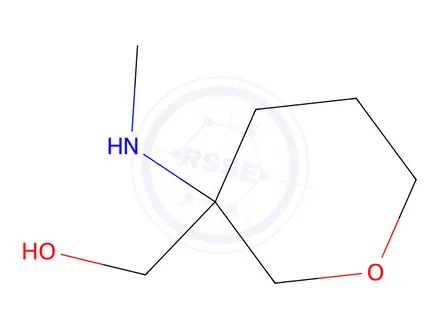 Chemical structure of [3-(methylamino)tetrahydropyran-3-yl]methanol