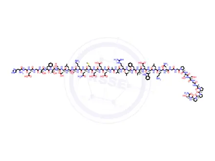 Chemical structure of (D-Asn28)-Exenatide