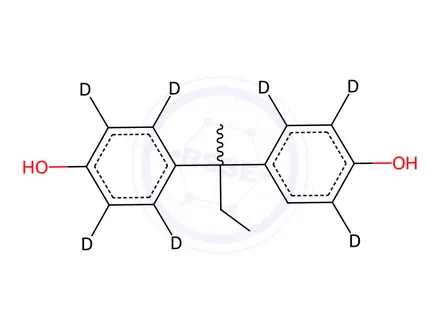 Chemical structure of Bisphenol B-[D8]