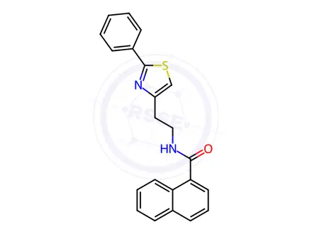 Chemical structure of N-(2-(2-Phenylthiazol-4-yl)ethyl)-1-naphthamide