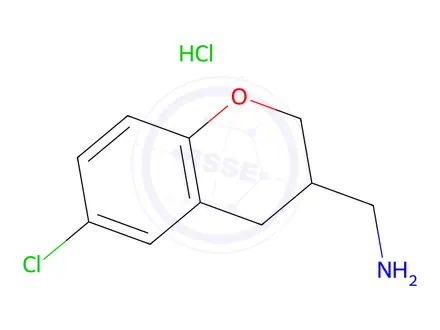 Chemical structure of (6-Chloro-chroman-3-yl)-methylamine hydrochloride