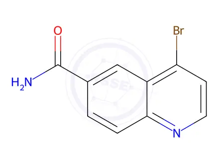 Chemical structure of 4-Bromoquinoline-6-carboxamide
