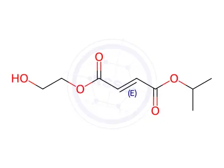 Chemical structure of 2-hydroxyethyl isopropyl maleate