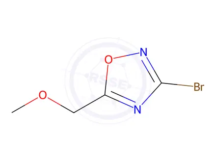 Chemical structure of 1,2,4-Oxadiazole, 3-bromo-5-(methoxymethyl)-