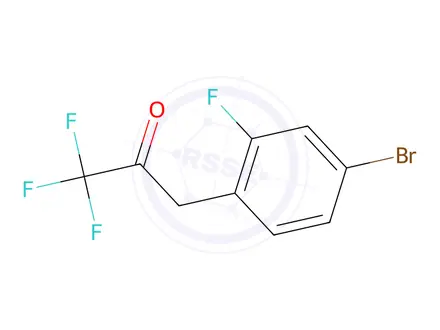 Chemical structure of 3-(4-Bromo-2-fluorophenyl)-1,1,1-trifluoropropan-2-one