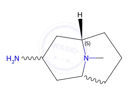 Chemical structure of (1R,3s,5S)-9-Methyl-9-azabicyclo[3.3.1]nonan-3-amine