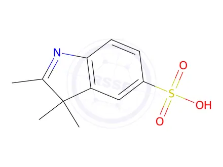 Chemical structure of (2,3,3-trimethyl-3H-indole-5-sulfonic acid)