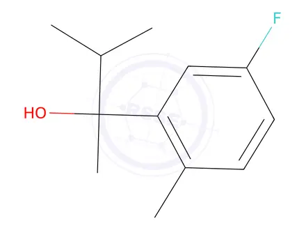 Chemical structure of 2-(5-Fluoro-2-methylphenyl)-3-methylbutan-2-ol