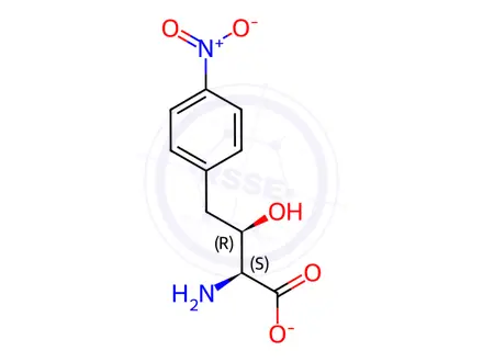 Chemical structure of (2S,3R)-2-amino-3-hydroxy-4-(4-nitrophenyl)butanoate