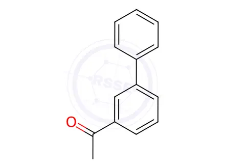 Chemical structure of 3-Acetylbiphenyl