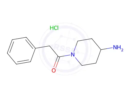 Chemical structure of 1-(Phenylacetyl)piperidin-4-amine hydrochloride
