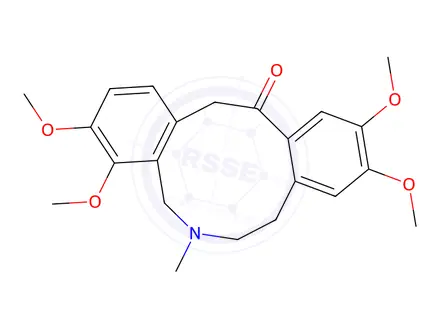 Chemical structure of 5,7,8,14-Tetrahydro-3,4,10,11-tetramethoxy-6-methyldibenz[c,g]azecin-13(6H)-one
