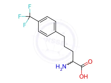 Chemical structure of (S)-2-Amino-5-(4-trifluoromethylphenyl)pentanoic acid