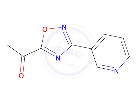 Chemical structure of 1-[3-(pyridin-3-yl)-1,2,4-oxadiazol-5-yl]ethan-1-one