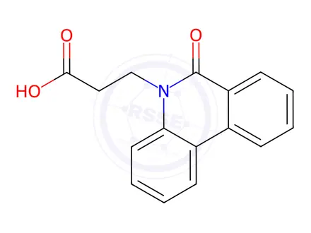 Chemical structure of 3-(6-Oxophenanthridin-5(6H)-yl)propanoic acid
