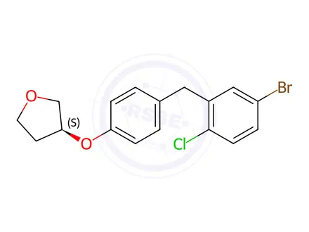 Chemical structure of Empagliflozin Bromo Impurity