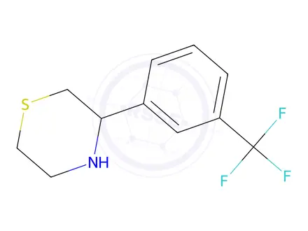Chemical structure of 3-[3-(trifluoromethyl)phenyl]thiomorpholine