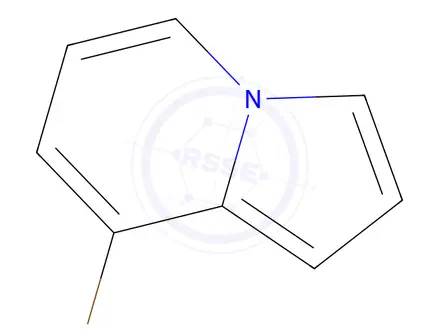 Chemical structure of 8-Bromo-indolizine