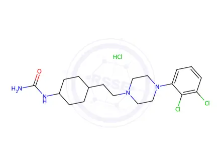 Chemical structure of Didesmethyl Cariprazine Hydrochloride
