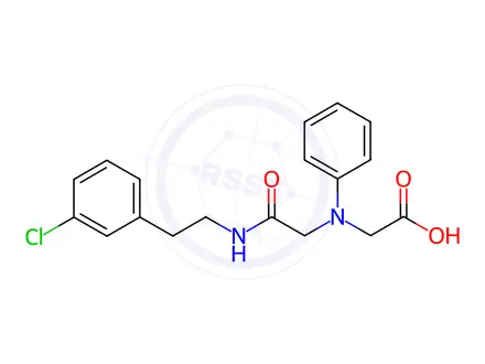 Chemical structure of [(2-{[2-(3-Chlorophenyl)ethyl]amino}-2-oxoethyl)-(phenyl)amino]acetic acid