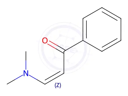 Chemical structure of (Z)-3-(dimethylamino)-1-phenylprop-2-en-1-one