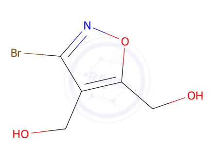 Chemical structure of (3-Bromo-4-hydroxymethyl-isoxazol-5-yl)-methanol