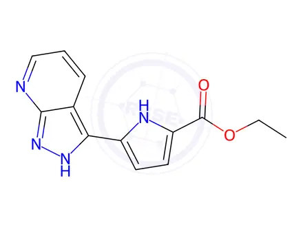 Chemical structure of Ethyl 5-(1H-pyrazolo[3,4-b]pyridin-3-yl)-1H-pyrrole-2-carboxylate