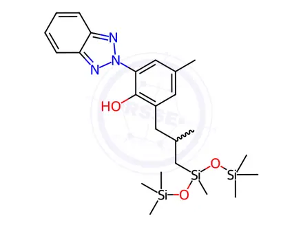 Chemical structure of Drometrizole trisiloxane