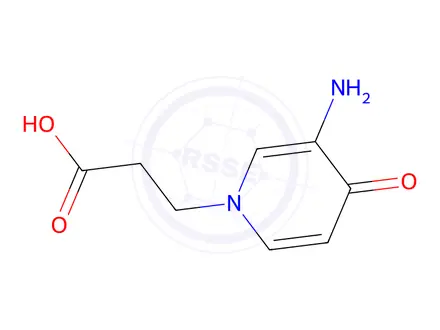Chemical structure of 3-(3-Amino-4-oxo-1,4-dihydropyridin-1-yl)propanoic acid