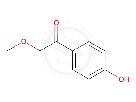 Chemical structure of 2-Methoxy-4’-hydroxyacetophenone