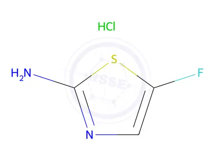 Chemical structure of 5-Fluorothiazol-2-amine Hydrochloride