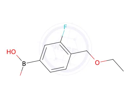 Chemical structure of 4-(ethoxyMethyl)-3-fluorophenylboronic acid