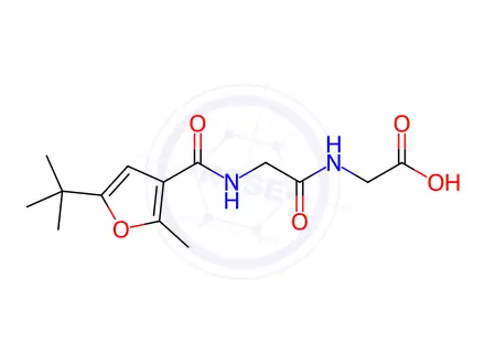 Chemical structure of {2-[(5-tert-Butyl-2-methyl-furan-3-carbonyl)-amino]-acetylamino}-acetic acid