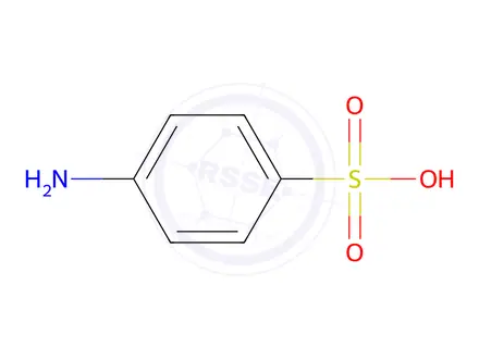 Chemical structure of sulfanilic acid