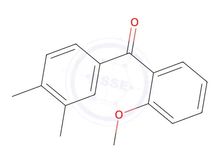 Chemical structure of (3,4-Dimethylphenyl)(2-methoxyphenyl)methanone