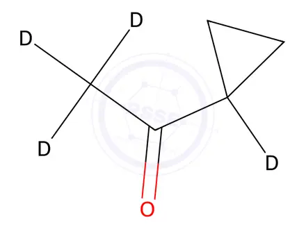 Chemical structure of Cyclopropyl-1-d1 Methyl-d3 Ketone