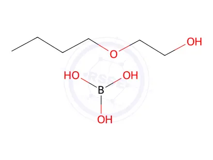 Chemical structure of Boric acid (H3BO3), reaction products with by-products from manuf. of 2-butoxyethanol
