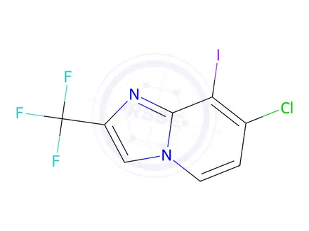 Chemical structure of 7-Chloro-8-iodo-2-(trifluoromethyl)imidazo-[1,2-a]pyridine