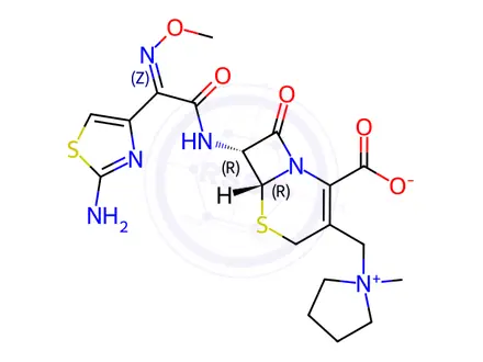 Chemical structure of Cefepime Hydrochloride