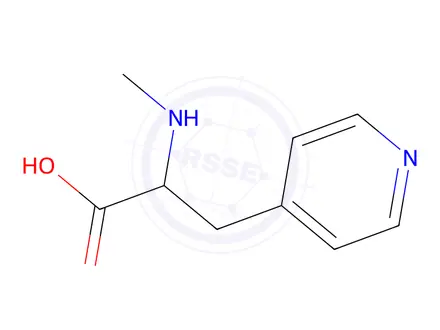 Chemical structure of 2-(methylamino)-3-(pyridin-4-yl)propanoic acid