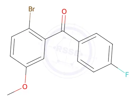 Chemical structure of (2-Bromo-5-methoxyphenyl)(4-fluorophenyl)methanone