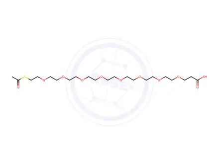 Chemical structure of S-Acetyl-dPEG®8 Acid