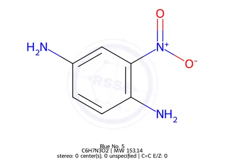 Chemical structure of 1,4-Diamino-2-nitrobenzene