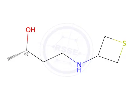 Chemical structure of (S)-4-(thietan-3-ylamino)butan-2-ol